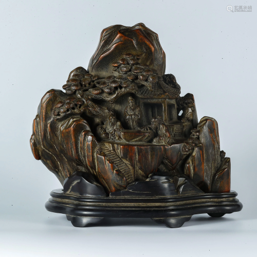Agarwood carvings in the Qing Dynasty