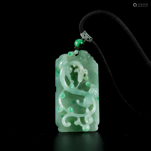 Qing Dynasty Emerald Dragon