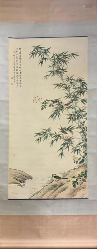 Jiang Tingxi, Bamboo Dew Silent Flowers and Birds