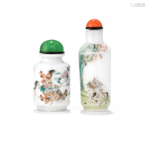 Two snuff bottles  19th/early 20th century