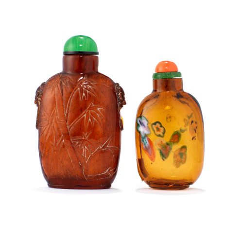 Two snuff bottles  19th century