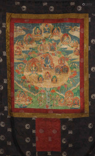 ANCIENT TIBETAN THANGKA