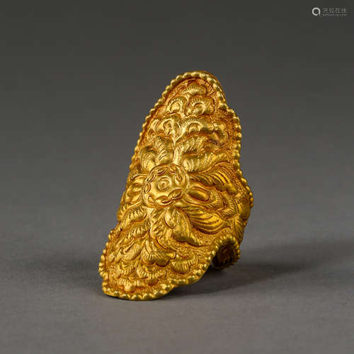 CHINESE LIAO DYNASTY PURE GOLD RING