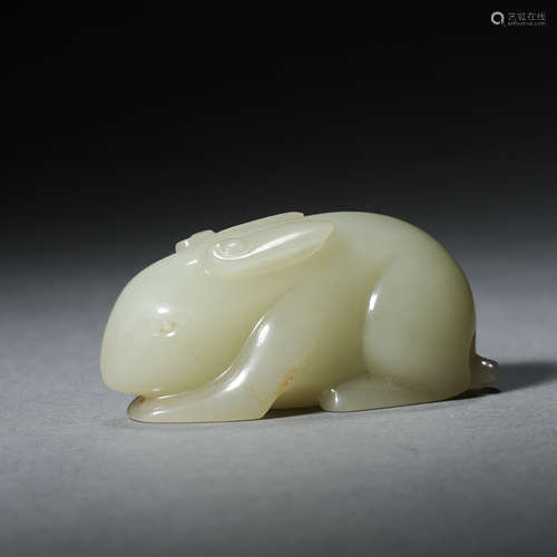 ANCIENT CHINESE HETIAN JADE RABBIT