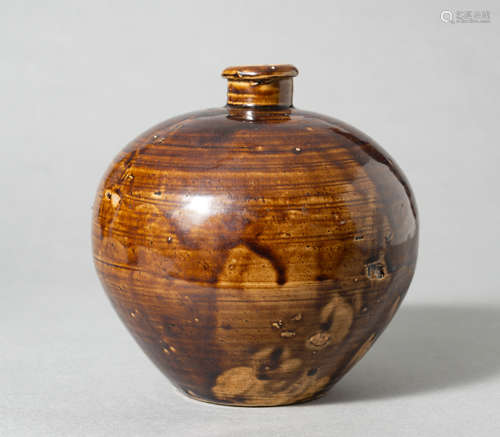 NORTHERN SONG DYNASTY,  CHINESE BROWN GLAZED POT