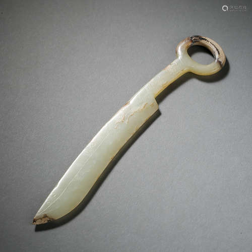 ANCIENT CHINESE HETIAN JADE SWORD