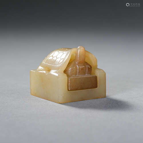 ANCIENT CHINESE HETIAN JADE SEAL