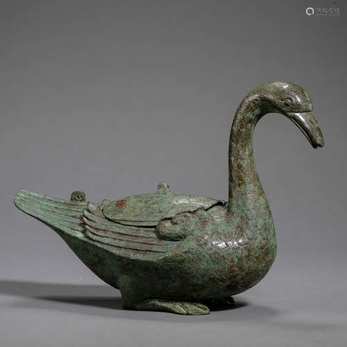 ANCIENT CHINESE BRONZE DUCK