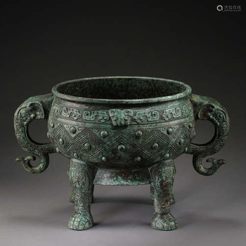 ANCIENT CHINESE BRONZE DING