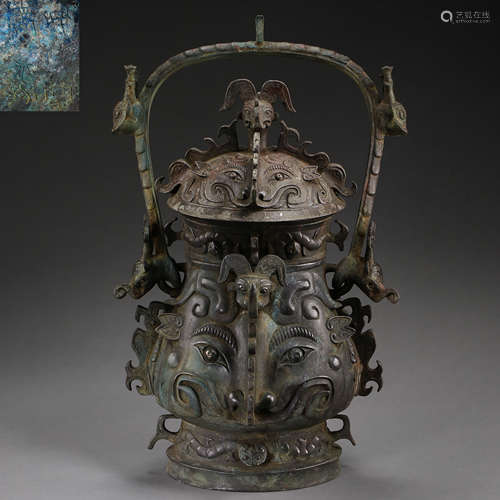 ANCIENT CHINESE BRONZE CONTAINER