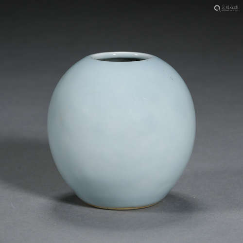 ANCIENT CHINESE MONOCHROME GLAZED SMALL JAR