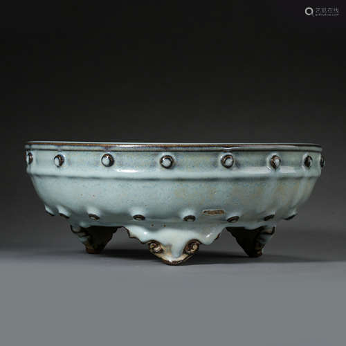 ANCIENT CHINESE JUN KILN PORCELAIN BASIN