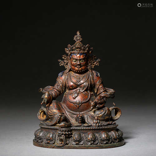 ANCIENT CHINESE BRONZE BUDDHA STATUE