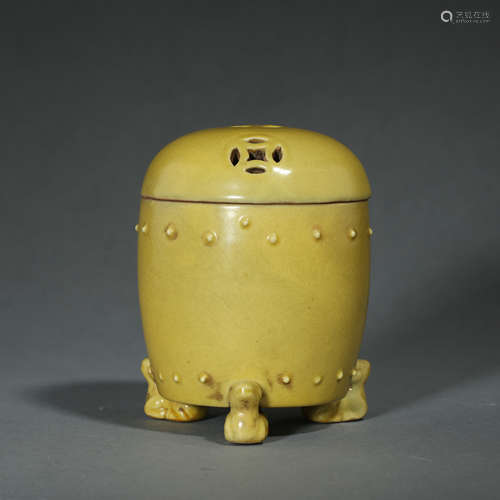 CHINESE ANCIENT MONOCHROMATIC GLAZE INSENSE BURNER