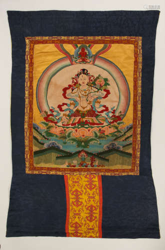 ANCIENT CHINESE EMBROIDERY THANGKA