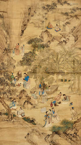 Anonymous Elegant Gathering in a Garden, late 18th/early 19th century