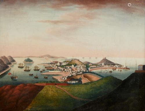 GUANGZHOU SCHOOL, A view of Macao, looking Northeast Circa 1810