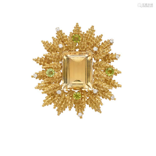 Darrah Cooper: Gold, Diamond and Gem-Set Pendant