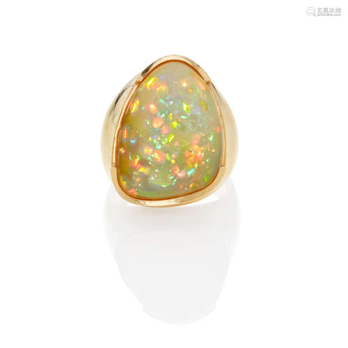 Gold and Opal Ring