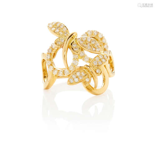 Gold and Diamond Ring