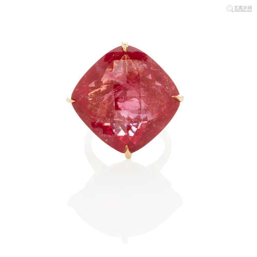 Paolo Costagli: Gold, Rubellite and Diamond Ring