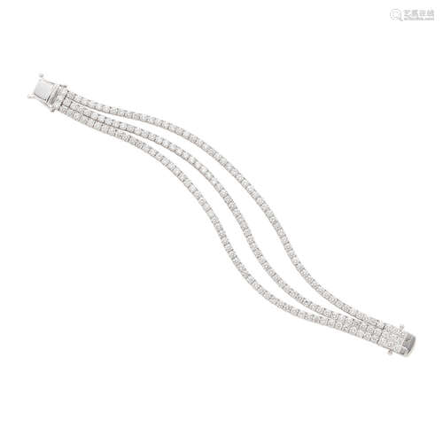 White Gold and Diamond Bracelet