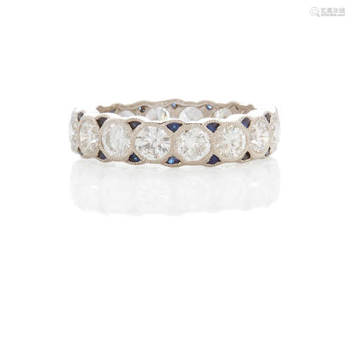 Platinum, Diamond and Sapphire Band