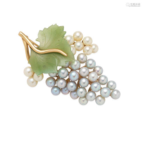 Collection Of Gold, Cultured Pearl, and Jade Jewelry