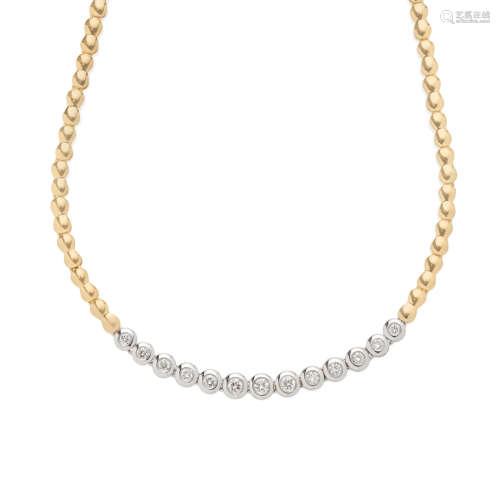 Two-Tone Gold and Diamond Necklace