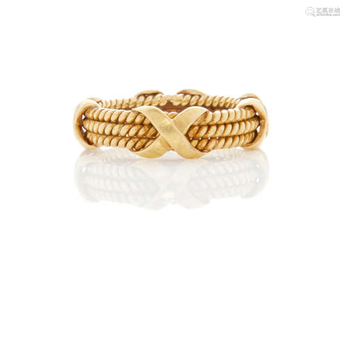 Schlumberger for Tiffany & Co.: Gold 'Rope' Three Row Ring