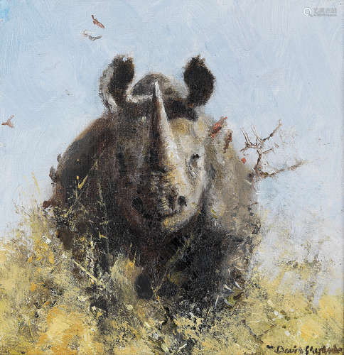 David Shepherd C.B.E. (British, 1931-2017) Rhino