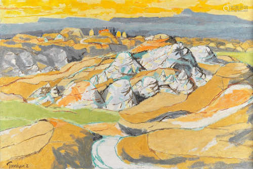 Julian Trevelyan R.A. (British, 1910-1988) Tuscan Landscape
