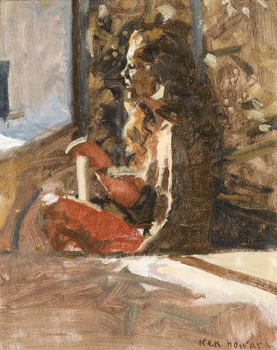 Ken Howard R.A. (British, born 1932) Model Seated in Sun