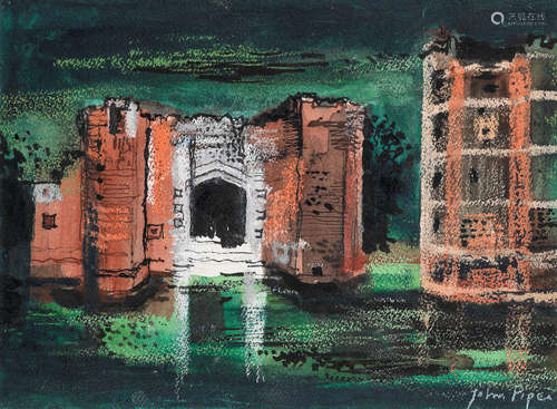 John Piper C.H. (British, 1903-1992) Kirby Muxloe Castle