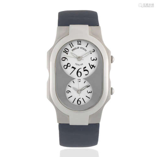 Philip Stern. A stainless steel quartz dual dial wristwatch Teslar, Circa 2010