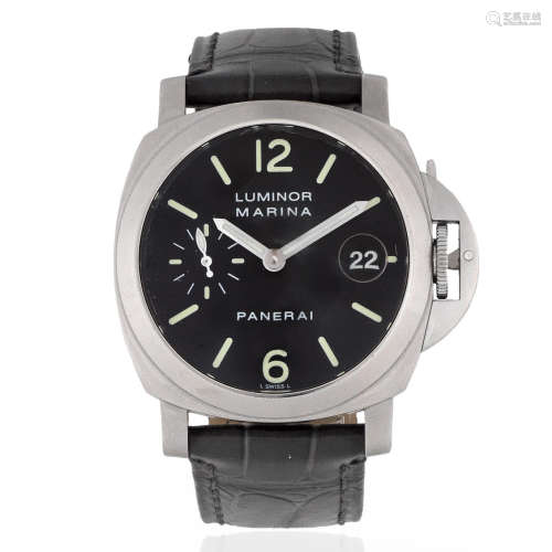 Panerai. A stainless steel automatic calendar wristwatch Luminor Marina, Ref: OP6560, Circa 2004