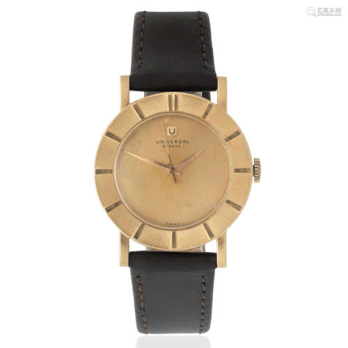 Universal Genève. An 18K gold manual wind wristwatch Ref: 106511-1, Circa 1960