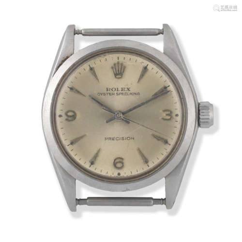 Rolex. A midsize stainless steel manual wind watch Oyster Speedking Precision, Ref: 6430, Circa 1966