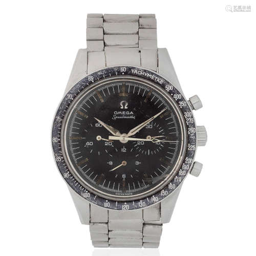 Omega. A stainless steel manual wind chronograph bracelet watch Speedmaster, Ref: 2998-6, Circa 1962