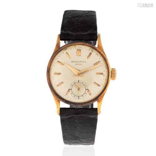 Patek Philippe. An 18K gold manual wind wristwatch Calatrava, Ref: 96, Circa 1948