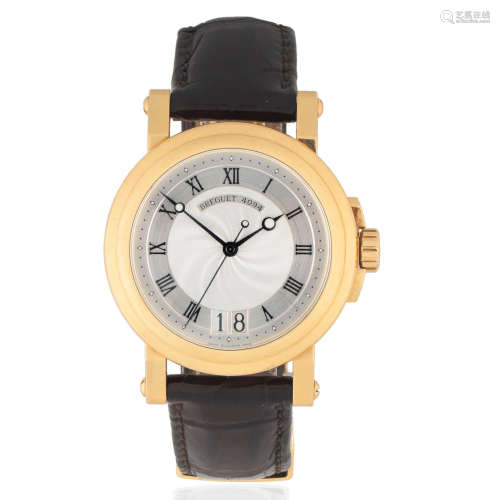 Breguet. An 18K gold automatic calendar wristwatch Marine, Ref: 5817, Circa 2008