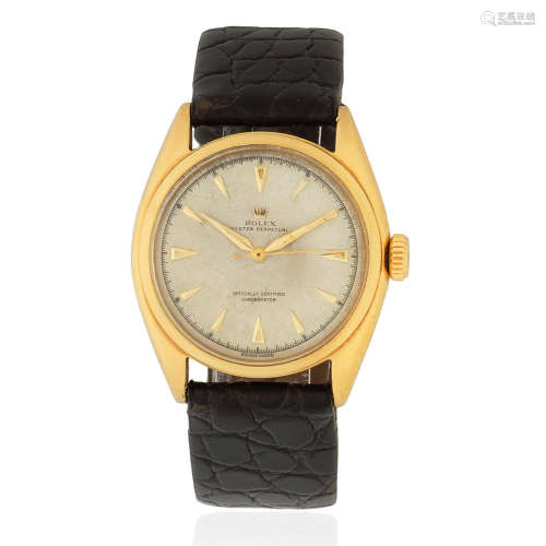 Rolex. An 18K gold automatic wristwatch Oyster Perpetual, Ref: 6084, Circa 1950