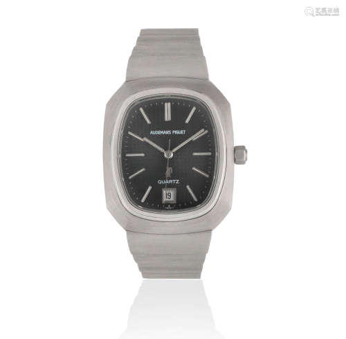 Audemars Piguet. An early stainless steel quartz calendar bracelet watch Beta 21, Ref: 6001, Circa 1975