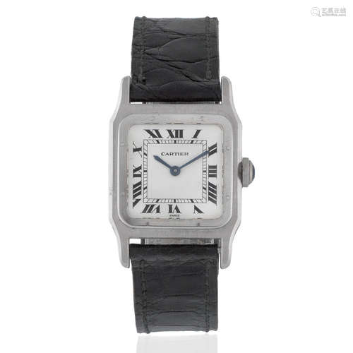 Cartier. A lady's 18K white gold manual wind wristwatch Pantheré, Circa 2010