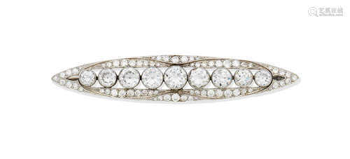 Diamond brooch