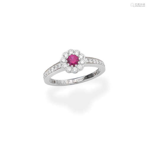 Graff: Ruby and diamond cluster ring