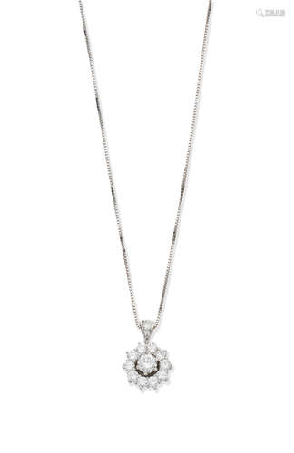 Diamond pendant necklace