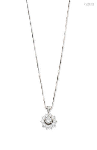 Diamond pendant necklace