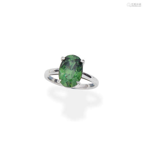 demantoid garnet ring