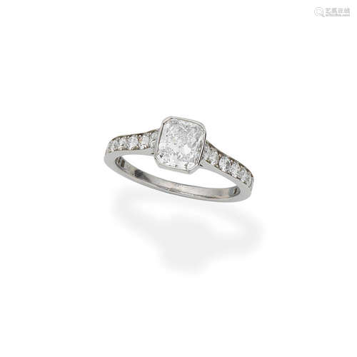 Single-stone diamond ring